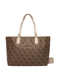 GUESS GIRL MINI ME Schultertasche mit Schultergurt 4g aop beige wei&szlig; - Damentaschen - 1