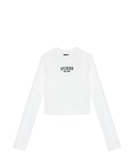 GUESS KIDS Lang&auml;rmeliges Stretch-T-Shirt purwei&szlig; - Kinder-T-Shirt - 1