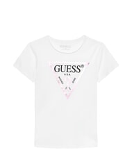GUESS KIDS T-Shirt mit Dreieck-Logo-Print purwei&szlig; - Kinder-T-Shirt - 1