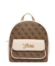 GUESS GIRL Rucksack mit Vordertasche 4g aop beige wei&szlig; - Damentaschen - 1