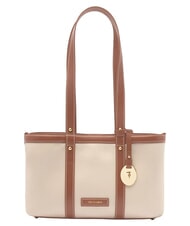 TRUSSARDI ELBA Umh&auml;ngetasche Canvas + Marke - Damentaschen - 1