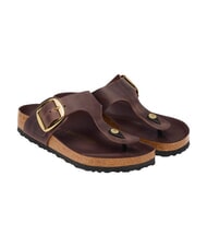BIRKENSTOCK GIZEH BIG BUCKLE HEX Lederpantoffel-Sandale - Damenschuhe