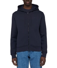 TRUSSARDI JERSEY Sweatshirt mit durchgehendem Rei&szlig;verschluss Marineblau - Sweatshirts Herren - 1