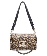 LIUJO LAPUFFY Schultertasche mit Schultergurt nat&uuml;rlicher Fleck. - Damentaschen - 1