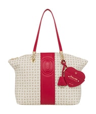 POLLINI HERITAGE Schultertasche mit Schl&uuml;sselring rotes Elfenbein - Damentaschen - 1