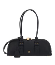PINKO BOWLING Schultertasche mit Schultergurt schwarz-antikgold - Damentaschen - 1