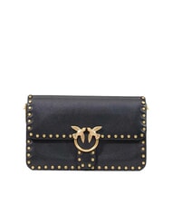 PINKO LOVE ONE SLOUCHY Mini-Schultertasche schwarz-antikgold - Damentaschen - 1