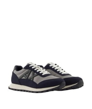 ARMANI EXCHANGE DROP MICROSUEDE Sneaker mit kontrastierendem Logo - Herrenschuhe