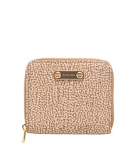 BORBONESE B-CLUB Kleine Geldb&ouml;rse mit Rei&szlig;verschluss Beige - Brieftaschen Damen - 1