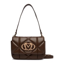 LOVE MOSCHINO EMBOSSED QUILTED Schultertasche mit Schultergurt braun - Damentaschen - 1