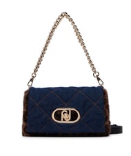 LIUJO LAPUFFY Schultertasche mit Schultergurt blauer Denim - Damentaschen - 1