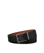 CALVIN KLEIN WARMTH BUCKLE Lederg&uuml;rtel schwarz/ck dunkelbraun/antik s - G&uuml;rtel - 1