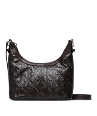 CALVIN KLEIN EMBLEM AOP Schultertasche / Umh&auml;ngetasche k&ouml;stliches/antikes Silber - Damentaschen - 1