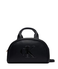 CALVIN KLEIN BOLD CK Handtasche mit Schulterriemen auf Schwarz - Damentaschen - 1