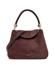 COCCINELLE TIGGY SUEDE BIM Schultertasche mit Schultergurt Beere - Damentaschen - 1