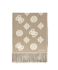 GUESS CRESIDIA 2 Fransenschal Logo in dunklem Taupe - Schals - 1
