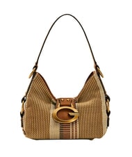 GUESS CAMDEN S Umh&auml;ngetasche COGNAC MULTI - Damentaschen - 1