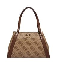 GUESS KARNILLA Umh&auml;ngetasche Latte-Logo / braun - Damentaschen - 1
