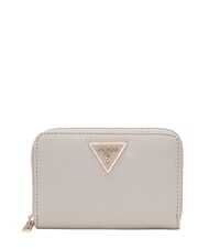 GUESS LAUREL 2 Mittelgro&szlig;e Geldb&ouml;rse mit Saffiano-Muster BEIGE - Brieftaschen Damen - 1