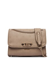 GUESS ANISE Mini-Schultertasche / Umh&auml;ngetasche Logo in dunklem Taupe - Damentaschen - 1