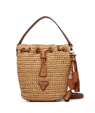 GUESS OFELIA Mini-Beuteltasche mit Schultergurt natur / cognac - Damentaschen - 1