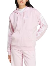 ADIDAS 3 STRIPES Kapuzenpulli mit Rei&szlig;verschluss Rosa - Sweatshirts Damen - 1
