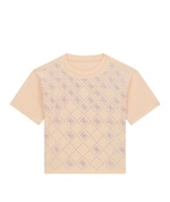 GUESS BOXY Baumwoll-T-Shirt Vanillestickerei - Kinder-T-Shirt - 1