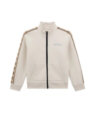 GUESS ACTIVE Sweatshirt mit durchgehendem Rei&szlig;verschluss ged&auml;mpfter Stein - Sweatshirts Kinder - 1