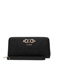 GUESS ANISE Mittlere Geldb&ouml;rse schwarzes Logo - Brieftaschen Damen - 1
