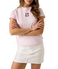 GUESS JEANS I LOVE Baumwoll-T-Shirt Sommerflieder - T-Shirts und Tops f&uuml;r Damen - 1