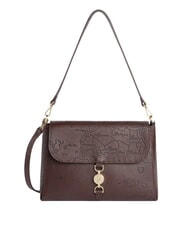 ALVIERO MARTINI PRIMA CLASSE GOLDEN COIN MESSENGER Schultertasche mit Schultergurt Schokolade - Damentaschen - 1