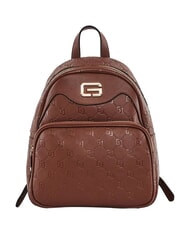 GAUD&Igrave; LEA Rucksack mit gepr&auml;gtem GJ-Schriftzug BRAUN - Damentaschen - 1