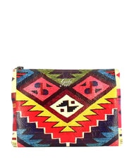 GABS BEYONCE MULTICOLOR M Clutch aus Leder mit Schultergurt - Damentaschen