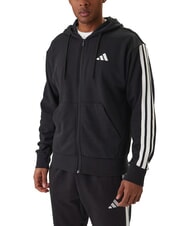 ADIDAS 3 STRIPES Sweatshirt mit durchgehendem Rei&szlig;verschluss und Kapuze - Sweatshirts Herren