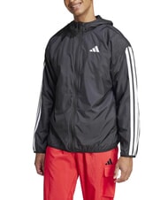 ADIDAS 3 STRIPES Sportjacke mit Kapuze Schwarz - Herrenjacken - 1