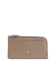 FURLA CAMELIA M&uuml;nzbeutel aus Leder grau - Brieftaschen Damen - 1