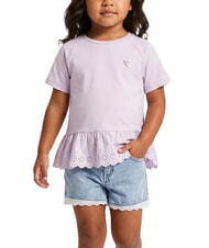 GUESS KID M&auml;dchen-T-Shirt leichter Nebel Flieder - Kinder-T-Shirt - 1