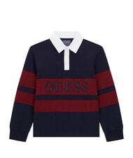 GUESS HEAVY Lang&auml;rmeliges Poloshirt smartblue - Kinder-T-Shirt - 1