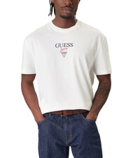 GUESS JEANS BAKER Baumwoll-T-Shirt Alabasterwei&szlig; - Herren-T-Shirts - 1