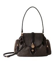 BORBONESE POCHE Schultertasche mit Schultergurt Teer - Damentaschen - 1