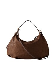 BORBONESE PRIVE L Schultertasche mit Schultergurt Kastanie - Damentaschen - 1