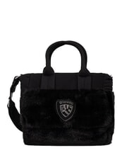 BLAUER PADDED Handtasche mit Schulterriemen SCHWARZ - Damentaschen - 1
