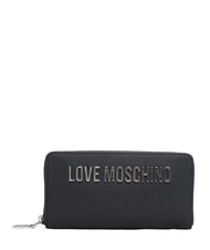 LOVE MOSCHINO BOLD LOVE Gro&szlig;e Geldb&ouml;rse mit Rei&szlig;verschluss Schwarz - Brieftaschen Damen - 1