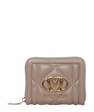 LOVE MOSCHINO EMBOSSED QUILTED Kompakte Geldb&ouml;rse mit Rei&szlig;verschluss Sand - Brieftaschen Damen - 1