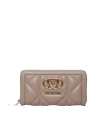LOVE MOSCHINO EMBOSSED QUILTED Gro&szlig;e Geldb&ouml;rse mit Rei&szlig;verschluss Sand - Brieftaschen Damen - 1