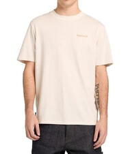 TIMBERLAND MAGNET Kurzarm-T-Shirt aus reiner Baumwolle vintage wei&szlig; - Herren-T-Shirts - 1