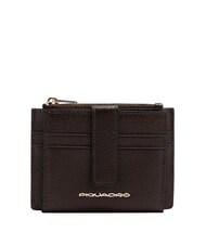 PIQUADRO PATRICIA Leder-Kartenhalter BRAUN - Brieftaschen Damen - 1