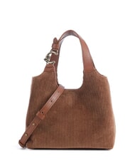 COCCINELLE C-EASY CORDURO Schultertasche mit Schultergurt Cognac - Damentaschen - 1