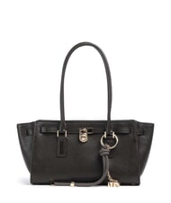 MICHAEL KORS HAMILTON MODERNE Schultertasche aus Leder Schokolade - Damentaschen - 1