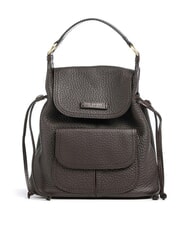 THE BRIDGE MARTINA Rucksack aus geh&auml;mmertem Leder Mokka mit Gold - Damentaschen - 1